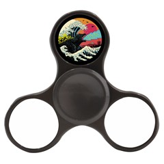 Retro Wave Kaiju Godzilla Japanese Pop Art Style Finger Spinner by Modalart