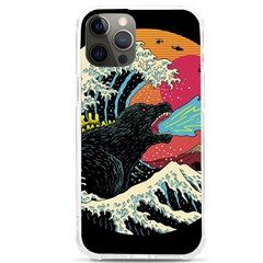 Retro Wave Kaiju Godzilla Japanese Pop Art Style Iphone 12 Pro Max Tpu Uv Print Case by Modalart