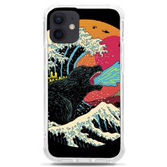 Retro Wave Kaiju Godzilla Japanese Pop Art Style Iphone 12 Mini Tpu Uv Print Case	 by Modalart