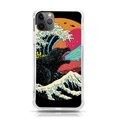 Retro Wave Kaiju Godzilla Japanese Pop Art Style Iphone 11 Pro Max 6 5 Inch Tpu Uv Print Case by Modalart