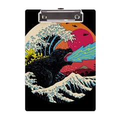 Retro Wave Kaiju Godzilla Japanese Pop Art Style A5 Acrylic Clipboard by Modalart