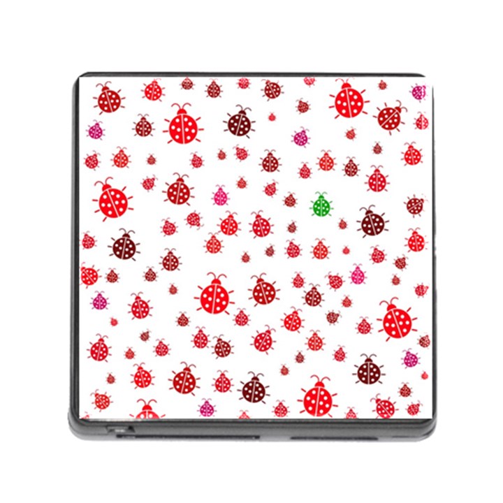 Beetle Animals Red Green Fly Memory Card Reader (Square 5 Slot)