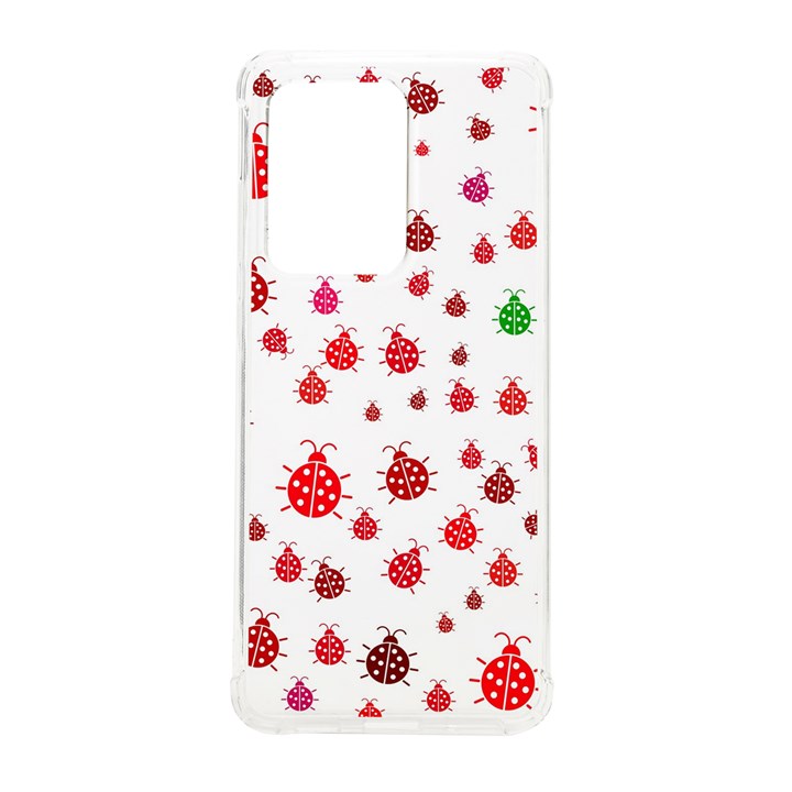 Beetle Animals Red Green Fly Samsung Galaxy S20 Ultra 6.9 Inch TPU UV Case