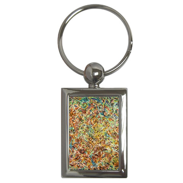 Art Modern Painting Acrylic Canvas Key Chain (Rectangle)