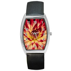 Bloom Blossom Close Up Flora Barrel Style Metal Watch