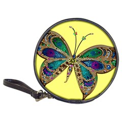 Butterfly Mosaic Yellow Colorful Classic 20-cd Wallets by Amaryn4rt