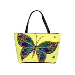 Butterfly Mosaic Yellow Colorful Classic Shoulder Handbag by Amaryn4rt