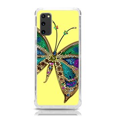 Butterfly Mosaic Yellow Colorful Samsung Galaxy S20 6 2 Inch Tpu Uv Case by Amaryn4rt