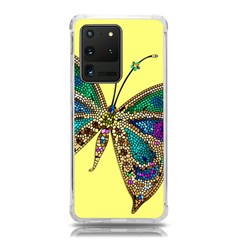 Butterfly Mosaic Yellow Colorful Samsung Galaxy S20 Ultra 6 9 Inch Tpu Uv Case by Amaryn4rt