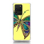 Butterfly Mosaic Yellow Colorful Samsung Galaxy S20 Ultra 6.9 Inch TPU UV Case Front