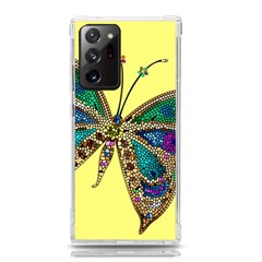 Butterfly Mosaic Yellow Colorful Samsung Galaxy Note 20 Ultra Tpu Uv Case by Amaryn4rt