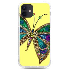 Butterfly Mosaic Yellow Colorful Iphone 12/12 Pro Tpu Uv Print Case by Amaryn4rt