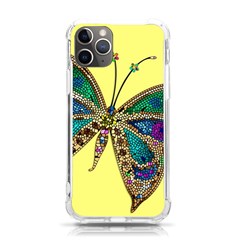 Butterfly Mosaic Yellow Colorful Iphone 11 Pro 5 8 Inch Tpu Uv Print Case by Amaryn4rt