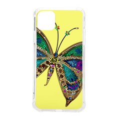 Butterfly Mosaic Yellow Colorful Iphone 11 Pro Max 6 5 Inch Tpu Uv Print Case by Amaryn4rt