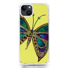 Butterfly Mosaic Yellow Colorful Iphone 14 Plus Tpu Uv Print Case by Amaryn4rt