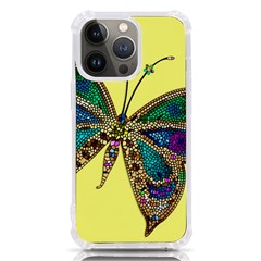 Butterfly Mosaic Yellow Colorful Iphone 13 Pro Tpu Uv Print Case by Amaryn4rt