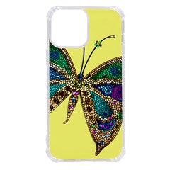 Butterfly Mosaic Yellow Colorful Iphone 13 Pro Max Tpu Uv Print Case by Amaryn4rt