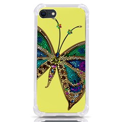 Butterfly Mosaic Yellow Colorful Iphone Se by Amaryn4rt