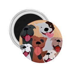 Dogs Pet Background Pack Terrier 2 25  Magnets by Ravend