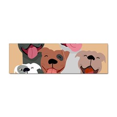 Dogs Pet Background Pack Terrier Sticker (bumper) by Ravend