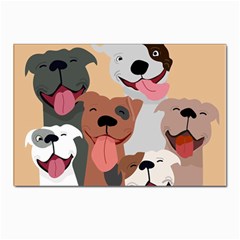 Dogs Pet Background Pack Terrier Postcard 4 x 6  (pkg Of 10) by Ravend