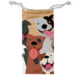 Dogs Pet Background Pack Terrier Jewelry Bag Front