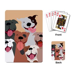 Dogs Pet Background Pack Terrier Playing Cards Single Design (rectangle) by Ravend