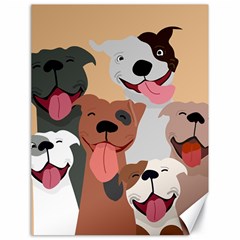 Dogs Pet Background Pack Terrier Canvas 18  X 24  by Ravend