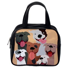 Dogs Pet Background Pack Terrier Classic Handbag (one Side) by Ravend