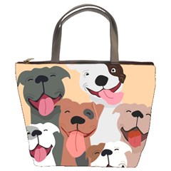 Dogs Pet Background Pack Terrier Bucket Bag by Ravend