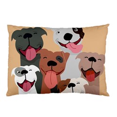 Dogs Pet Background Pack Terrier Pillow Case (two Sides) by Ravend