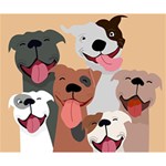 Dogs Pet Background Pack Terrier Deluxe Canvas 14  x 11  (Stretched) 14  x 11  x 1.5  Stretched Canvas