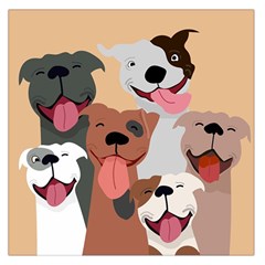 Dogs Pet Background Pack Terrier Square Satin Scarf (36  X 36 ) by Ravend