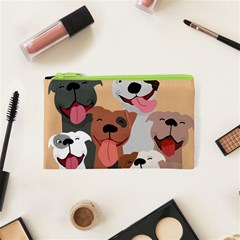 Dogs Pet Background Pack Terrier Cosmetic Bag (xs) by Ravend