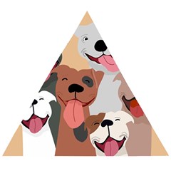 Dogs Pet Background Pack Terrier Wooden Puzzle Triangle by Ravend