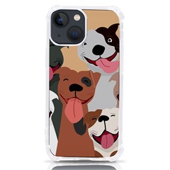 Dogs Pet Background Pack Terrier Iphone 13 Mini Tpu Uv Print Case by Ravend