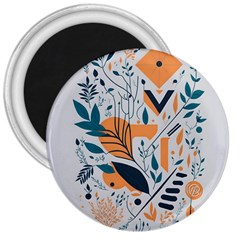 Flower Design Nature 3  Magnets by Ravend