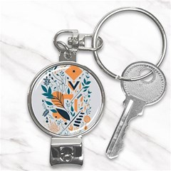 Flower Design Nature Nail Clippers Key Chain by Ravend