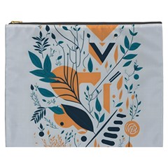 Flower Design Nature Cosmetic Bag (xxxl) by Ravend