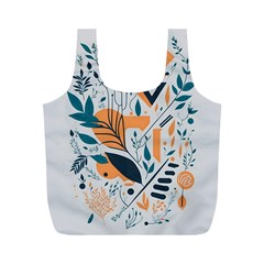 Flower Design Nature Full Print Recycle Bag (m) by Ravend