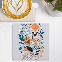 Flower Design Nature Uv Print Square Tile Coaster  by Ravend