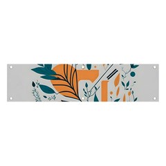 Flower Design Nature Banner And Sign 4  X 1  by Ravend