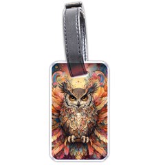 Drawing Olw Bird Luggage Tag (one Side) by Ravend