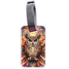 Drawing Olw Bird Luggage Tag (two Sides) by Ravend