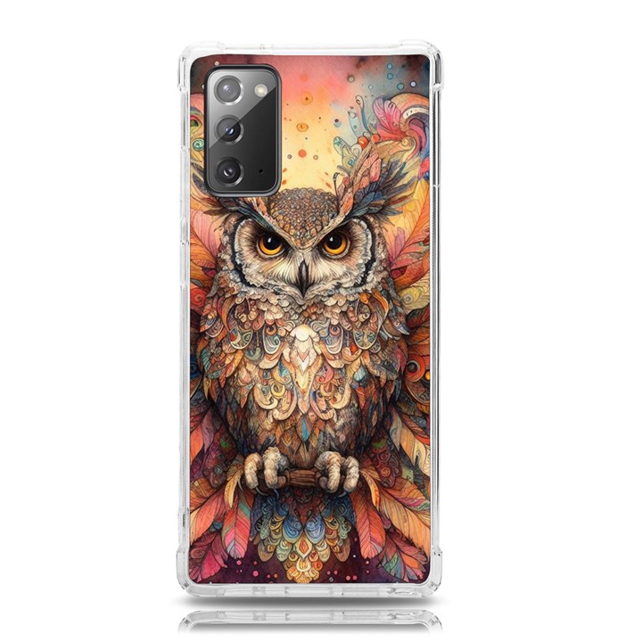 Drawing Olw Bird Samsung Galaxy Note 20 TPU UV Case