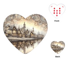 Building Landmark Playing Cards Single Design (heart) by Ravend