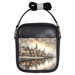 Building Landmark Girls Sling Bag by Ravend