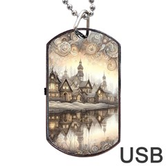 Building Landmark Dog Tag Usb Flash (two Sides) by Ravend