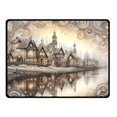 Building Landmark Two Sides Fleece Blanket (small) by Ravend