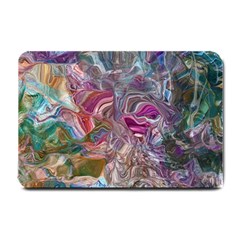 Abstract Waves Iv Small Doormat by kaleidomarblingart